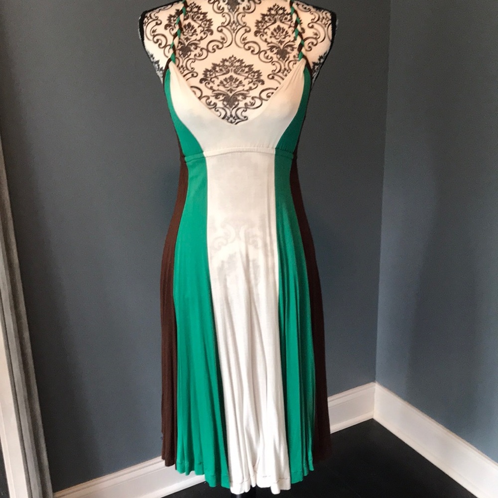 Zara Colorblock midi dress size S